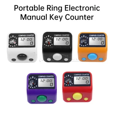 Digital Finger Counter Tally Counter Manual Knitting Row counter Clicker 0-99999 - Image 1 of 4