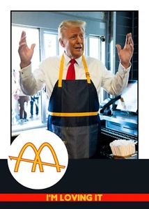 Donald Trump 45° Presidente degli Stati Uniti McDonalds Trading Card "I'm Loving It!" - Foto 1 di 1