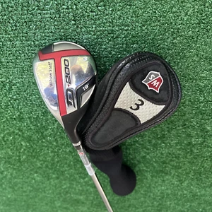 Wilson Staff D•200 3-Hybrid 19°, Regular Elements Chrome, Men's LEFT-Handed + HC - Picture 1 of 8
