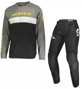 TUTA COMPLETO PANTALONI MAGLIA CROSS ENDURO SCOTT 350 SWAP EVO GRIGIO TG 30+M - Imagen 1 de 5