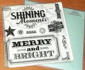 CTMH D1577 SPARKLE & SHINE WORKSHOP STAMP ~ SHINING MOMENTS,Celebrate the Season - Picture 1 of 1