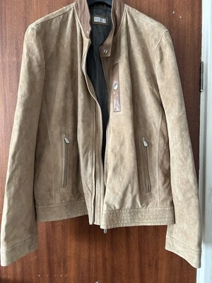 Brunello Cucinelli Men's Beige Medium Sized Leather Jacket - Image 1 of 4