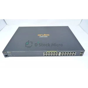 Switch HPe Aruba J9854A / 2530-24G PoE+ 24 ports 10/100/1000 + 2 SFP+ - FRANCE / - Photo 1/2