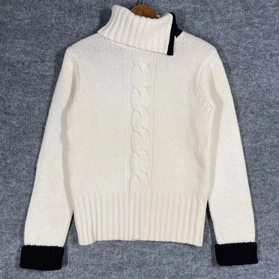 DKNY Wool Sweater Womens Size Small Cable Knit Ribbed Lambswool Vintage - Image 1 of 4