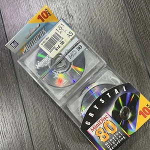 Memorex Minidisc Redcordable 80 Minuten Kristall 10er Pack Factory Sealed NEU - Bild 1 von 6