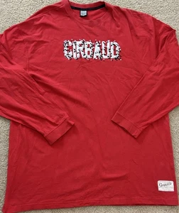 Camiseta De Colección Marithe Francois Girbaud Para Hombre 3XL Manga Larga Roja Camiseta Deletreada - Imagen 1 de 9
