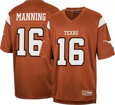 Nueva camiseta cosida de fútbol americano naranja Colosseum Arch Manning Texas Longhorns 2XL $110 Foto 1 de 4