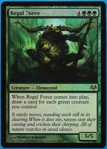 Regal Force FOIL Eventide PLD Green Rare MAGIC MTG CARD (ID# 491059) ABUGames - Picture 1 of 2
