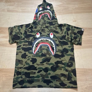 A Bathing Ape Camo College Tee T-Shirt Army Green Men’s (s) Authentic Hoodie - Picture 1 of 14