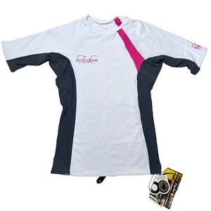NWT Body Glove Women's Rash Guard Medium Short Sleeve UV Protection Beach Surf - Picture 1 of 11