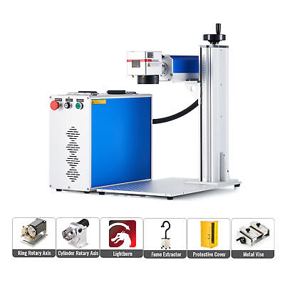 OMTech 20W 30W 50W Raycus Fiber Laser Marking Machine With Accessories Combo • 4,129.99$