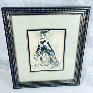 Vintage Karen Dupre Victorian My Fair Lady KUNSTDRUCK 15x17 mattiert & gerahmt - Bild 1 von 9