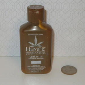 NEW HEMPZ Vanilla Lux Body Moisturizer w/ Niacinamide 2.25oz 66ml Travel Size - Picture 1 of 1