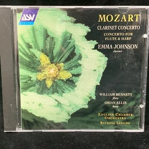 MOZART Clarinet Concerto, Flute/Harp Cto - JOHNSON - LEPPARD - ASV CD 1996 - Picture 1 of 3