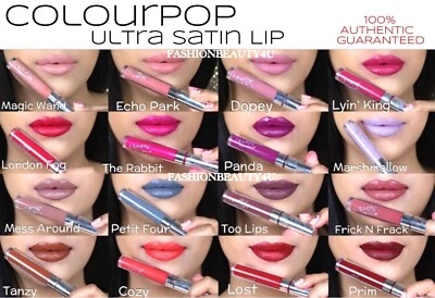 ColourPop Ultra Satin Lip Liquid Lipstick AUTHENTIC New BNIB ☆ Choose Color RARE - Image 1 of 4