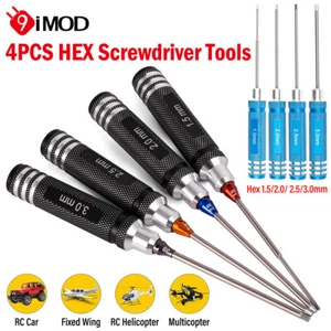 4x Professional RC Car Hex Screwdriver Screw Driver Repair Tool Set Allen Key - Picture 1 of 17