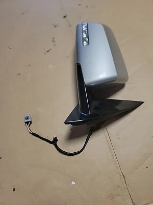 2007-2008 Gmc Acadia Passenger Right Side View Power Door Mirror Silver Oem Foto 1 de 4