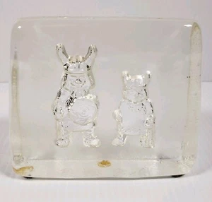 Pisapapeles Viking Padre e Hijo Plomo Cristal Hecho en Suecia Guerreros - Imagen 1 de 11
