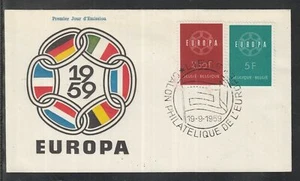 Belgium 1959 Europe Cept of beautiful FDC - Picture 1 of 1