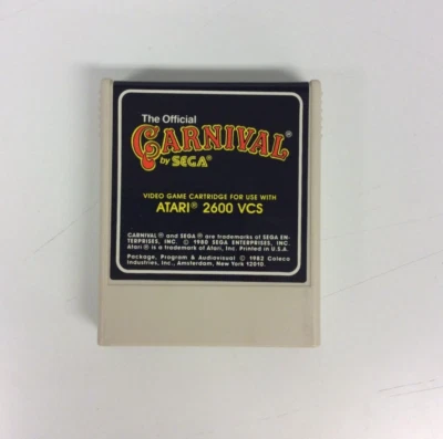 Carnival (Atari 2600, 1982) Authentic Cartridge Only - Image 1 of 4
