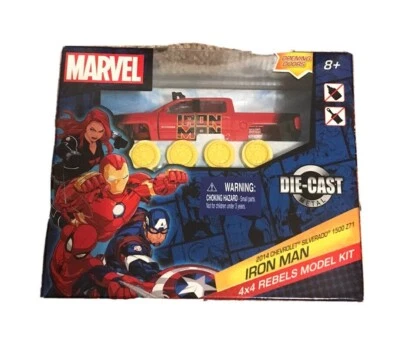 NUEVO Marvel Jeep Wrangler Rubicon IRON MAN 4x4 Rebels Modelo Kit! Die-Cast Metal! Foto 1 de 2