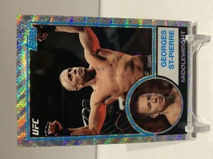 Georges St-Pierre 2018 Topps UFC cromo 1983 refractor de onda/99 - Imagen 1 de 2