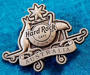 SYDNEY AUSTRALIA 3D COAT OF ARMS BRONZE KANGARRO & EMU SHIELD Hard Rock Cafe PIN - Picture 1 of 1
