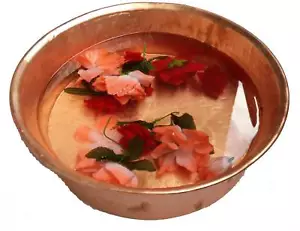 Portable Copper Foot Soak Bath Pedicure Bowl Massage Beauty Salon Spa Therapy - Picture 1 of 4