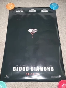 Check It Out “BLOOD DIAMOND" Authentic Double Sided Cinema Poster 27in x 40in - Picture 1 of 1