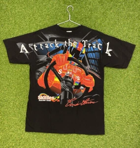 Vintage Nascar Shirt Mens Size XL Extra Large Attack The Track Ernie Irvan - Picture 1 of 10