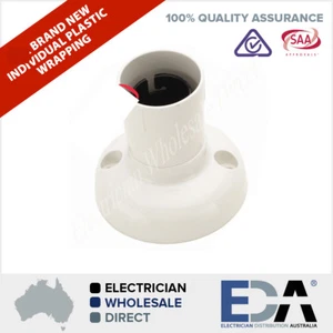 Batten Holder WIDE BASE Large Batten Lamp Fix For Electrical Lights Bulb - Bild 1 von 3