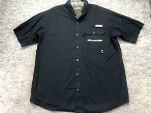 Columbia Shirt Size Large L Black Camo PHG Quick Dry - Picture 1 of 13