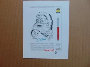 1962 Sheaffer's Pen Santa Clause Endorses Gift Vintage Art Print Ad  - Bild 1 von 1