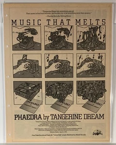 Álbum vintage TANGERINE DREAM Phaedra original 11x14 AD 1974 - Imagen 1 de 1