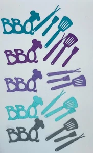 👨‍🍳BBQ cardstock paper die cut embellishments .. - Picture 1 of 27