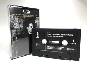 U2 WHERE THE STREETS HAVE NO NAME Cassette CIS340 **NEAR MINT CONDITION** 1987 - Picture 1 of 9