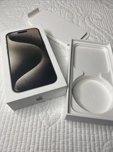 Apple iPhone 15 Pro Blanco Titanio 1 GB **SOLO CAJA VACÍA** - Imagen 1 de 4