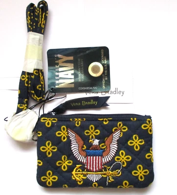 Vera Bradley Zip ID Case & Lanyard Combo Military America's Navy - Image 1 of 4