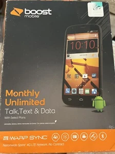 ZTE Warp Sync Cell phone nationwide sprint 4g LTE Boostmobile - Picture 1 of 12