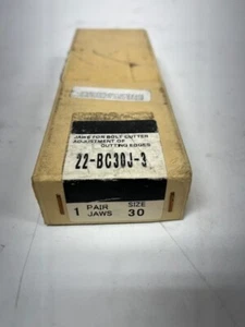 One Pair; 22-BC30J Jaws for Bolt Cutters, Adjustment of Cutting Edges. Size 30 - Picture 1 of 4