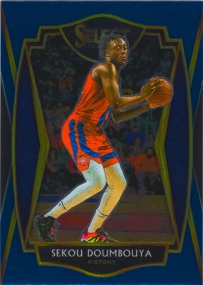 Sekou Doumbouya 2020-21 Select Basketball Blue Retail Card #107 Premier Level - Image 1 of 2
