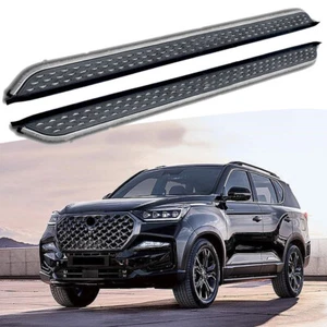 Stainless Running Board fits for SsangYong G4 Rexton 2018-24 Side Step Nerf Bar - Picture 1 of 9