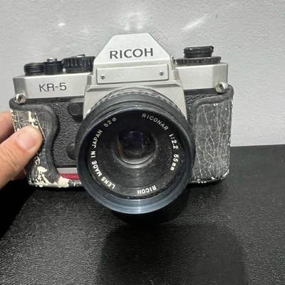RICOH KR5  35mm SLR film camera 55mm 1:2.2 lens vintage non tested - Imagem 1 de 4