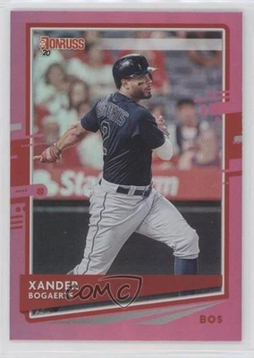2020 Panini Donruss Holo Pink Xander Bogaerts #75 - Image 1 of 2