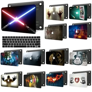 Cool Pattern Painted Rubberized Hard Case Cover For New Macbook Pro Air M3 M4 M5 - Picture 1 of 18