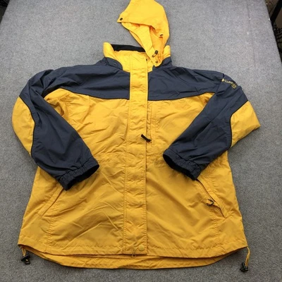 Chaqueta Columbia Mujer XL Amarillo Gris Boulder Ridge Abrigo Parka con Capucha Exterior Foto 1 de 4