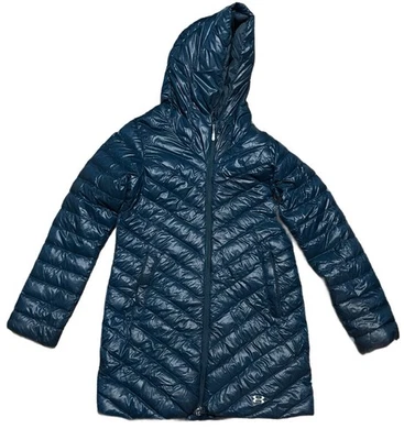 Chaqueta parka Under Armour ColdGear infrarroja Uptown para mujer Nova verde azulado talla mediana Foto 1 de 4