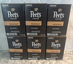 Peet's Kaffee | Med Roast K-Cup Pods | Big Bang Kiste mit 6 Boxen 10 Stück 60 Pods - Bild 1 von 2