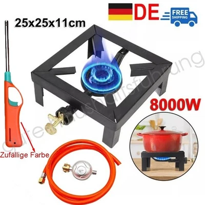 Hockerkocher Gasbrenner Wokbrenner Räucherofen Druckminder Camping Gaskocher Gas - Bild 1 von 4