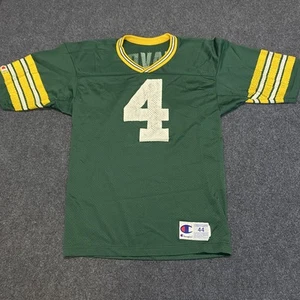 Vintage Green Bay Packers Jersey Mens Large NFL Football Brett Favre 4 Champion - Picture 1 of 7